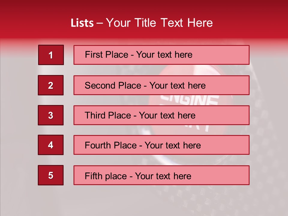 Vehicle Motor Prestige PowerPoint Template