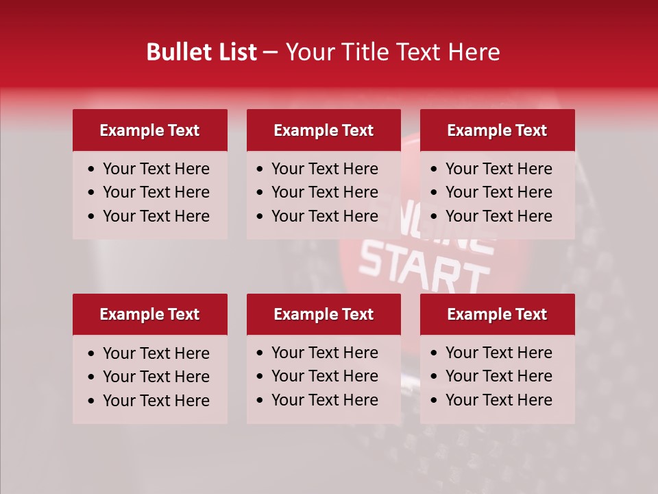 Vehicle Motor Prestige PowerPoint Template