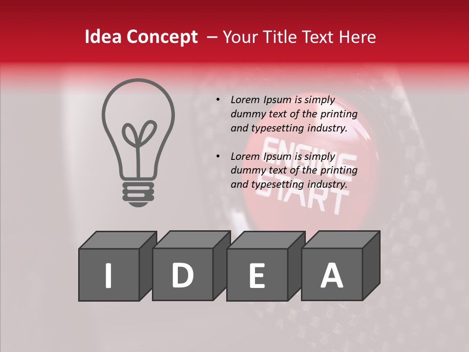 Vehicle Motor Prestige PowerPoint Template