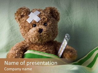 Wound Therapy Bandage PowerPoint Template