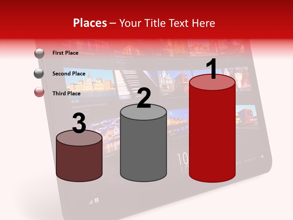 Communicator Concept Glossy PowerPoint Template