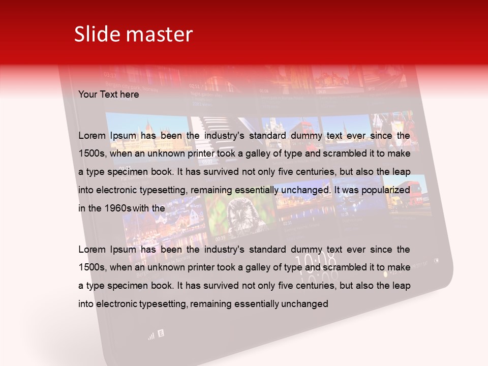 Communicator Concept Glossy PowerPoint Template
