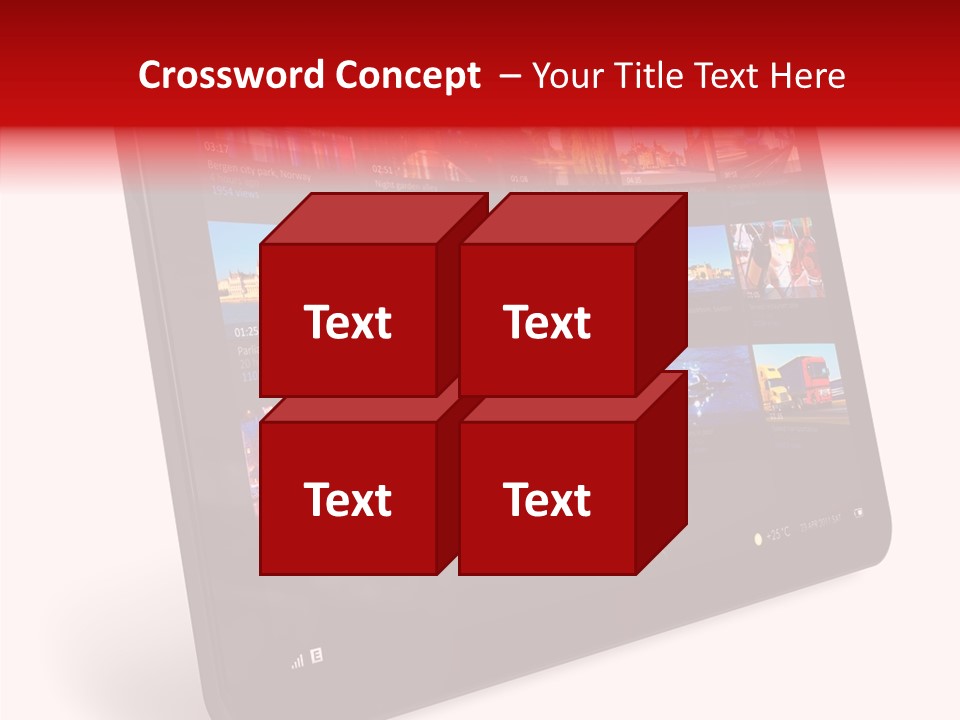 Communicator Concept Glossy PowerPoint Template