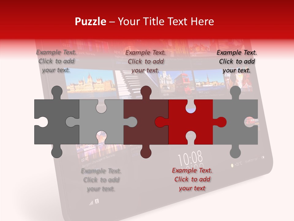 Communicator Concept Glossy PowerPoint Template