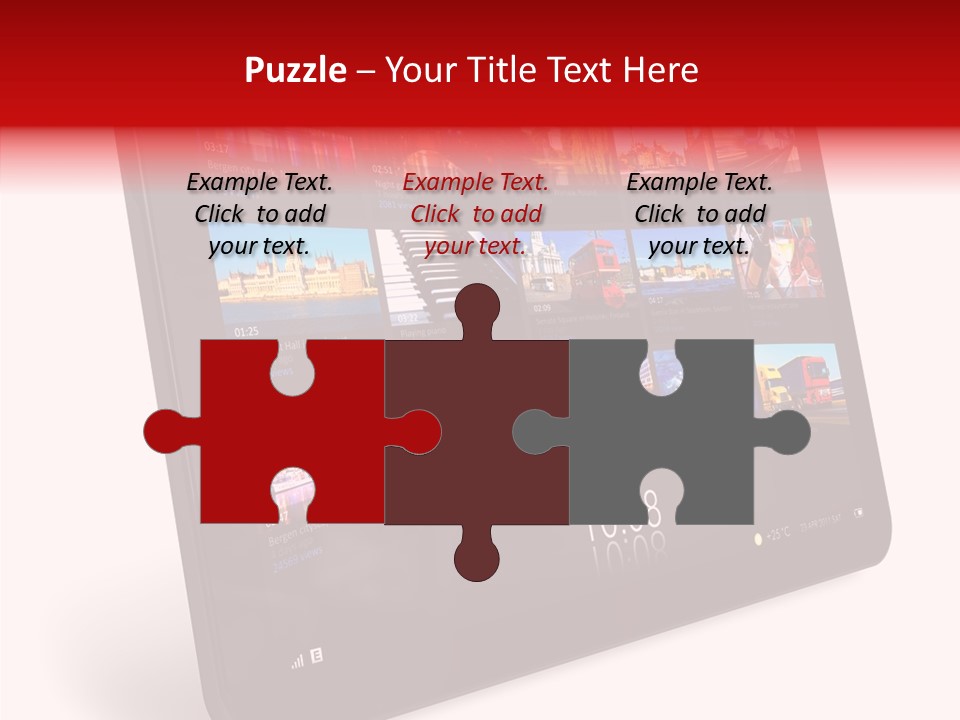 Communicator Concept Glossy PowerPoint Template