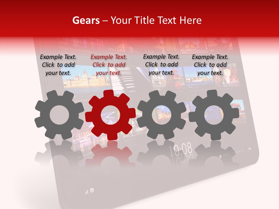 Communicator Concept Glossy PowerPoint Template