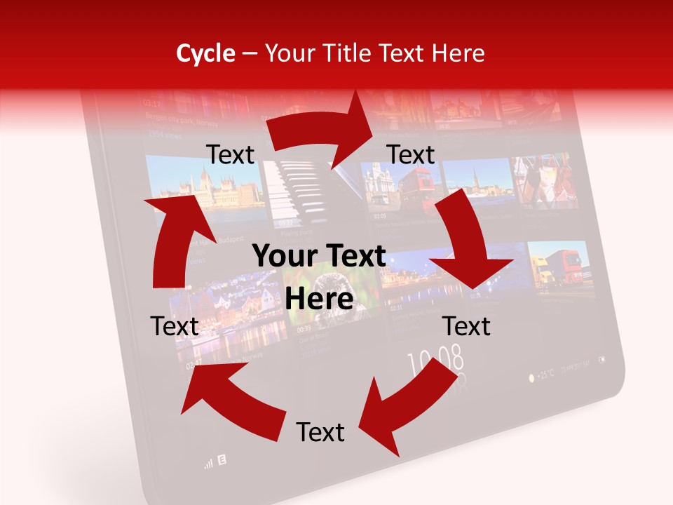 Communicator Concept Glossy PowerPoint Template