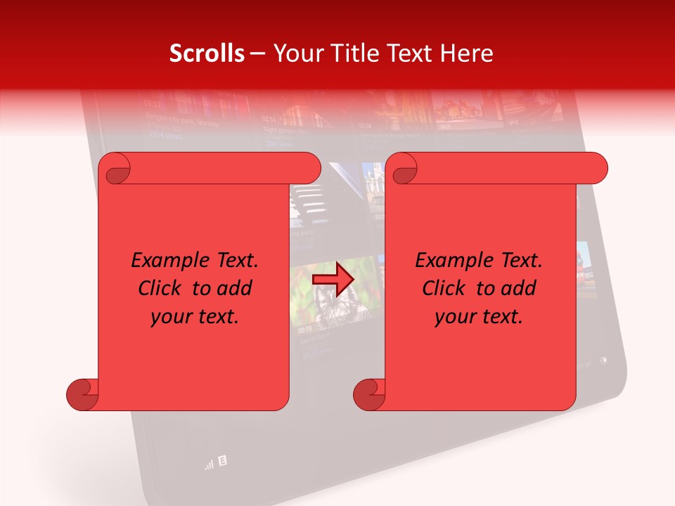 Communicator Concept Glossy PowerPoint Template