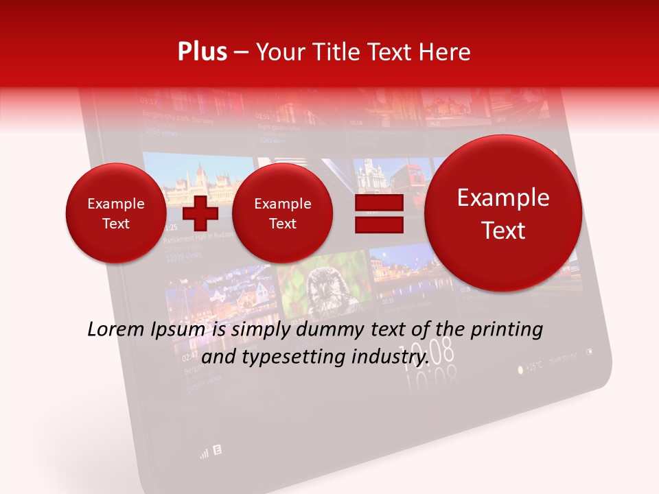 Communicator Concept Glossy PowerPoint Template
