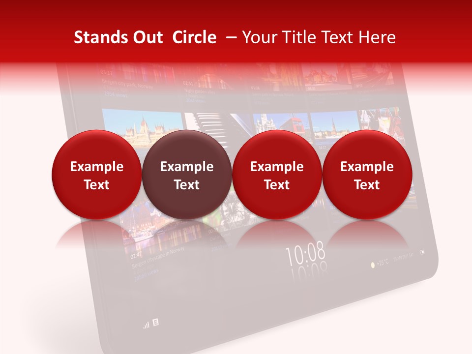 Communicator Concept Glossy PowerPoint Template