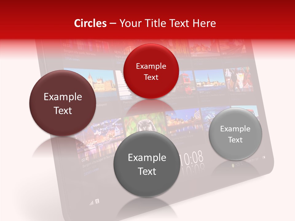 Communicator Concept Glossy PowerPoint Template