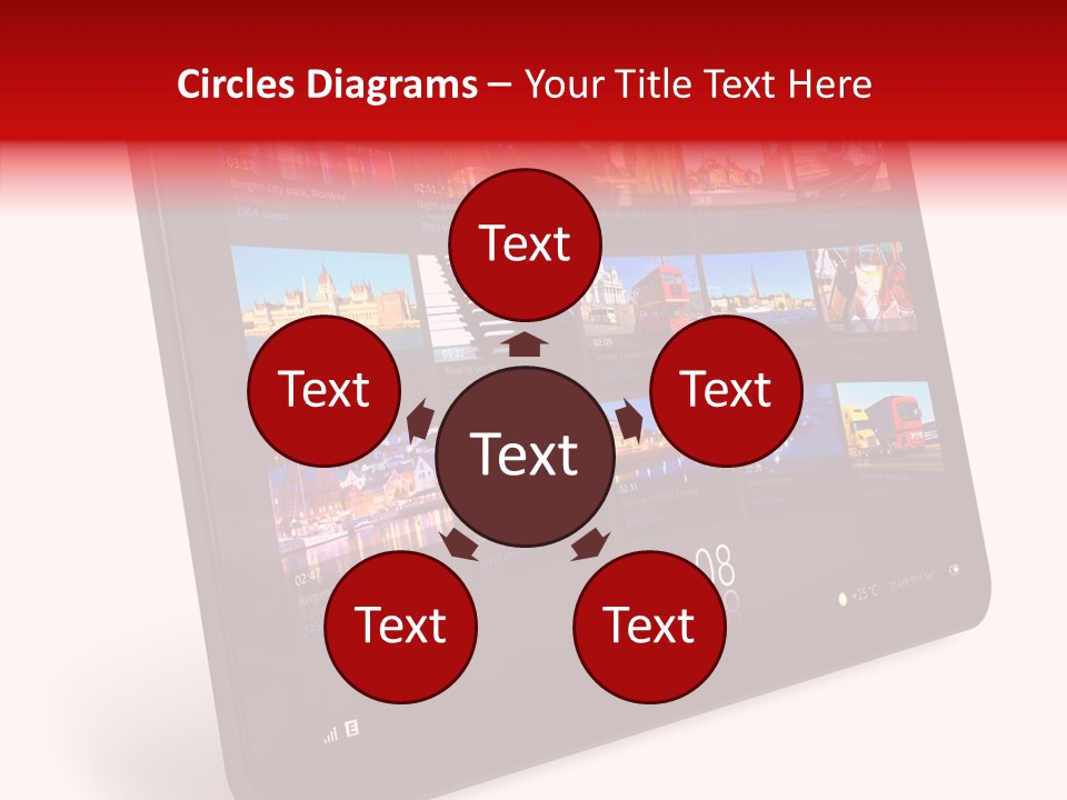 Communicator Concept Glossy PowerPoint Template
