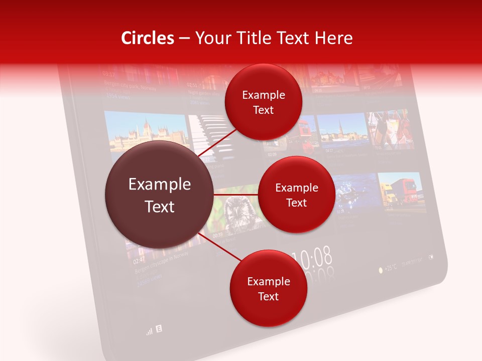 Communicator Concept Glossy PowerPoint Template