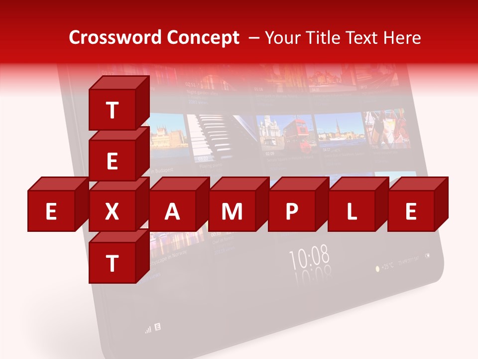Communicator Concept Glossy PowerPoint Template