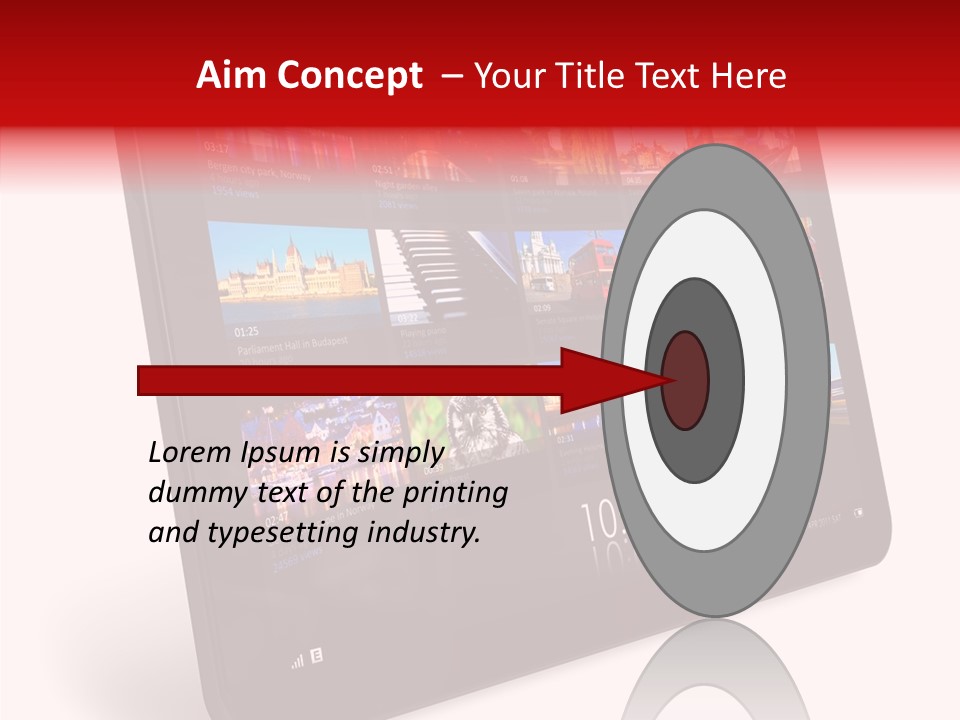 Communicator Concept Glossy PowerPoint Template