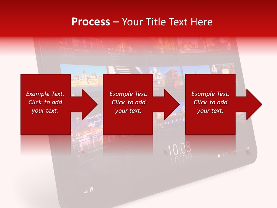 Communicator Concept Glossy PowerPoint Template