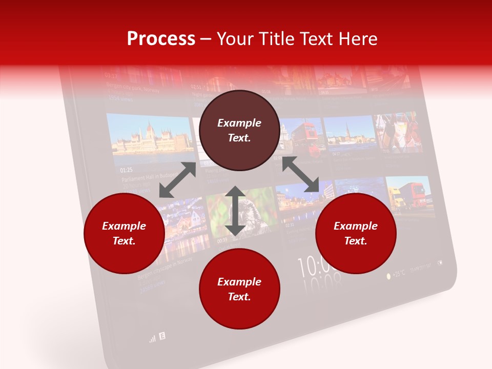 Communicator Concept Glossy PowerPoint Template