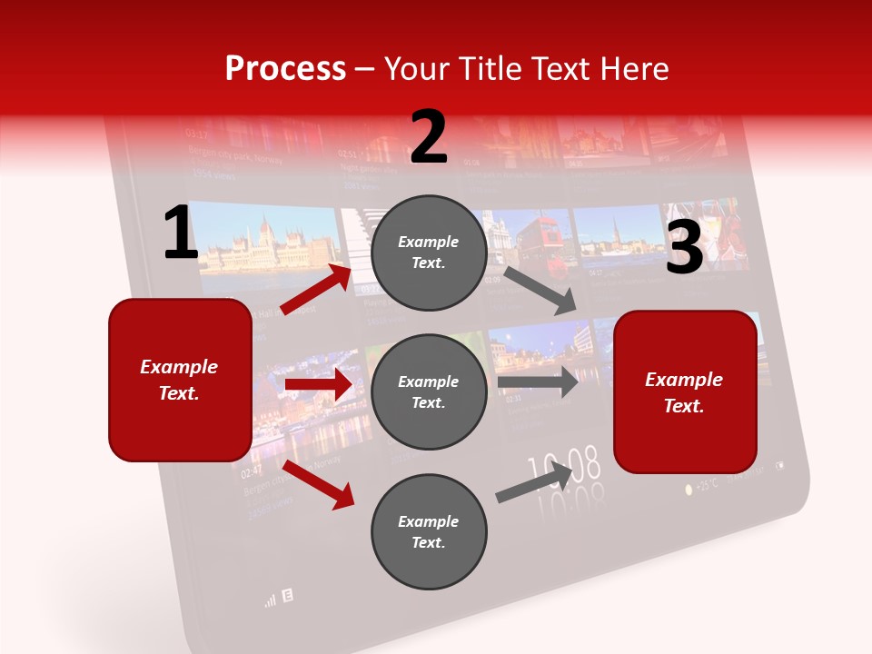 Communicator Concept Glossy PowerPoint Template