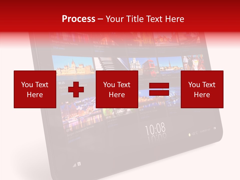 Communicator Concept Glossy PowerPoint Template