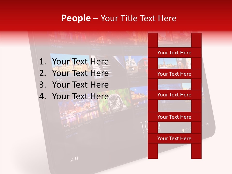 Communicator Concept Glossy PowerPoint Template