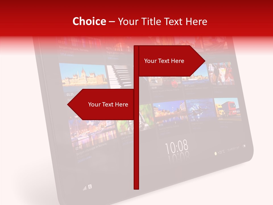 Communicator Concept Glossy PowerPoint Template