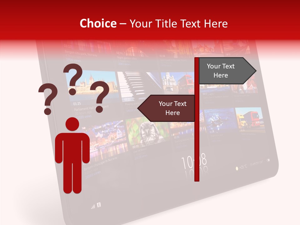 Communicator Concept Glossy PowerPoint Template