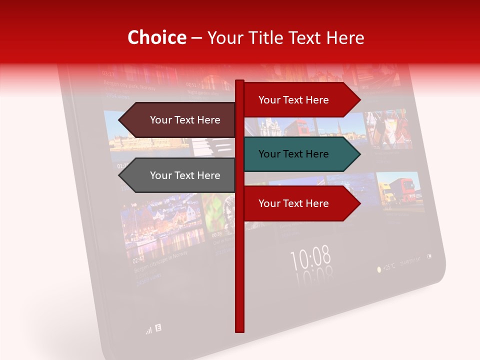 Communicator Concept Glossy PowerPoint Template