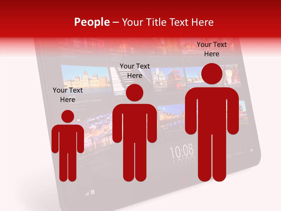 Communicator Concept Glossy PowerPoint Template