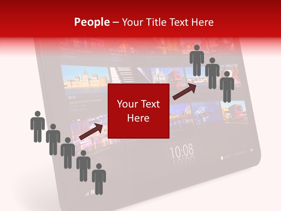 Communicator Concept Glossy PowerPoint Template