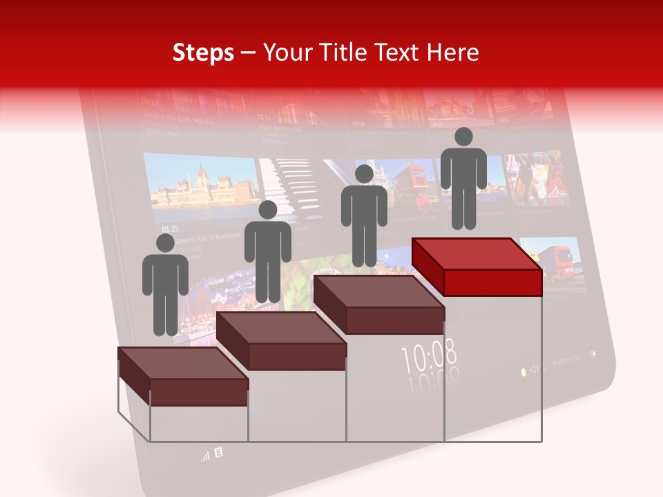 Communicator Concept Glossy PowerPoint Template