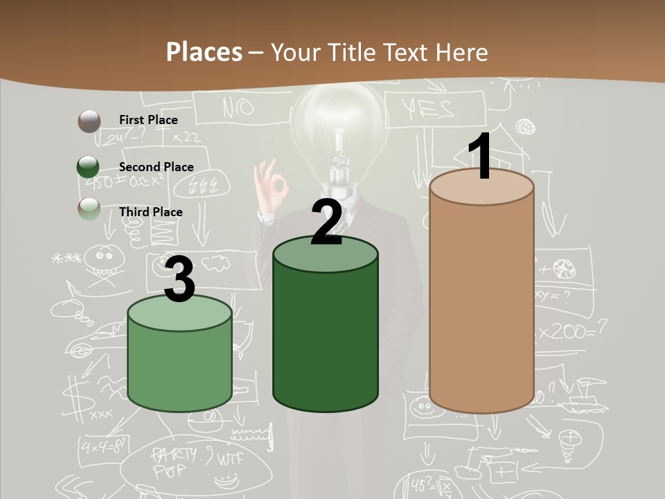 Leader Businessman  PowerPoint Template