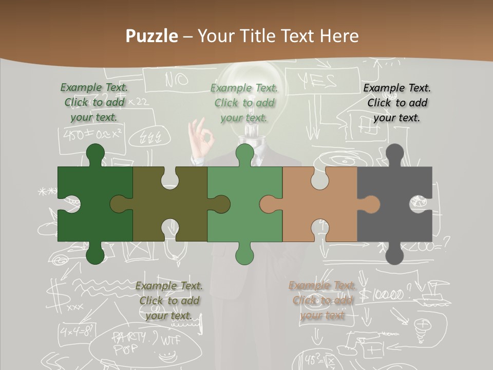 Leader Businessman  PowerPoint Template