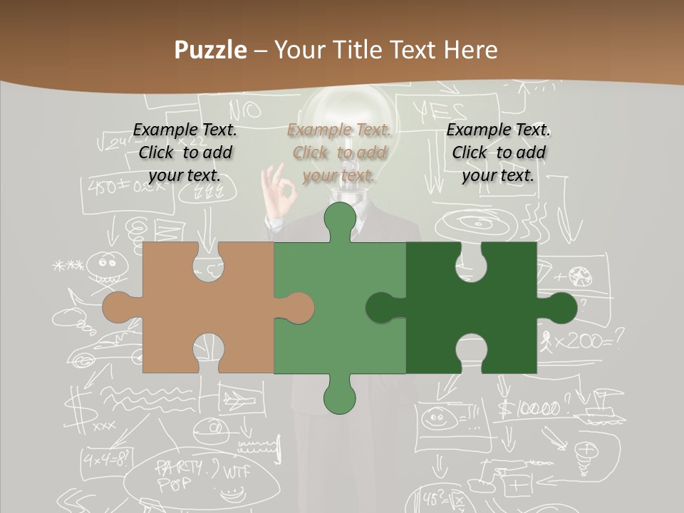 Leader Businessman  PowerPoint Template