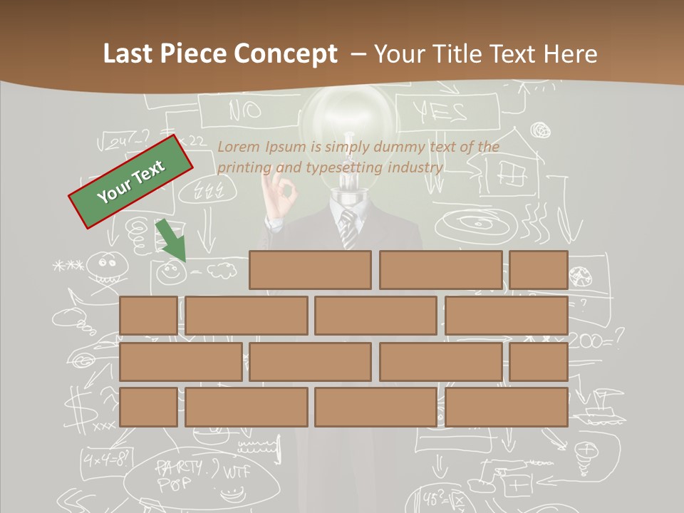 Leader Businessman  PowerPoint Template