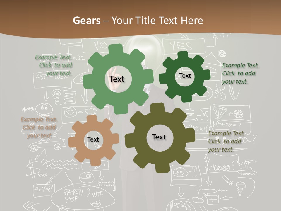 Leader Businessman  PowerPoint Template