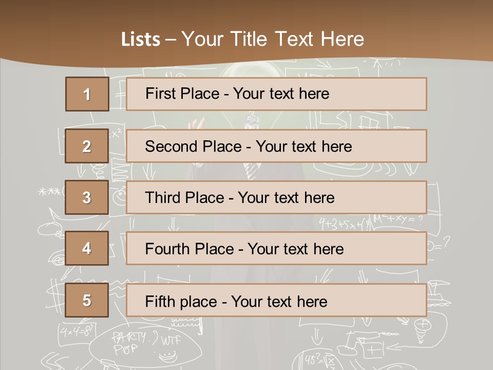 Leader Businessman  PowerPoint Template