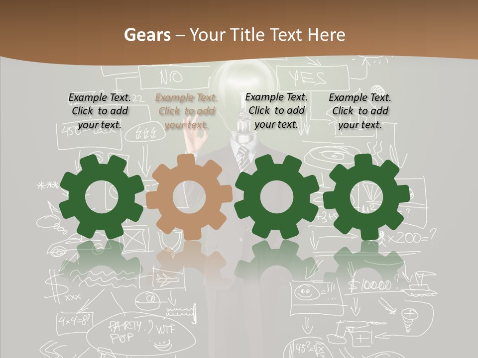 Leader Businessman  PowerPoint Template