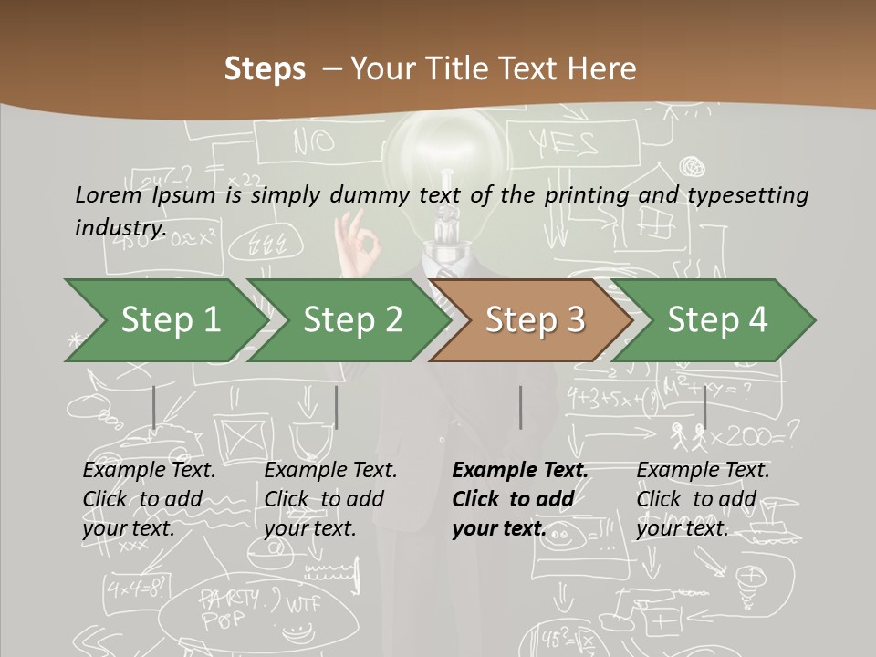 Leader Businessman  PowerPoint Template