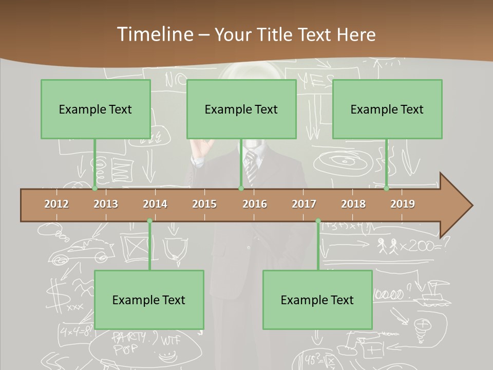 Leader Businessman  PowerPoint Template