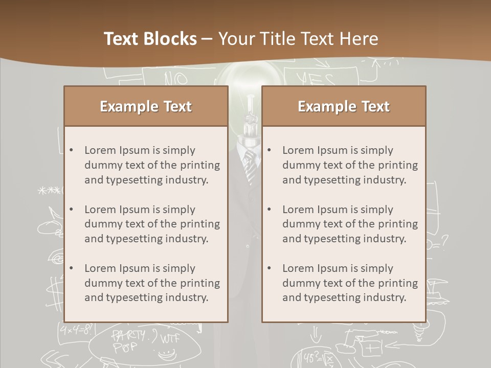 Leader Businessman  PowerPoint Template