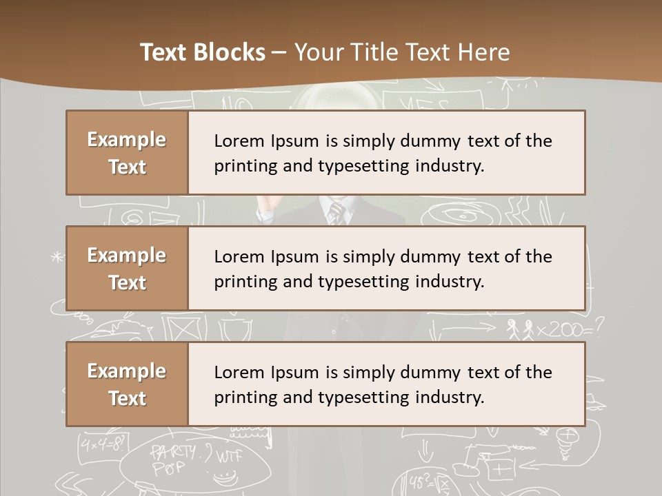 Leader Businessman  PowerPoint Template