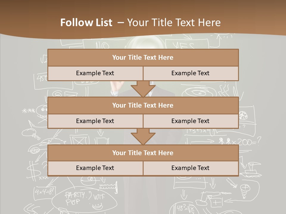 Leader Businessman  PowerPoint Template