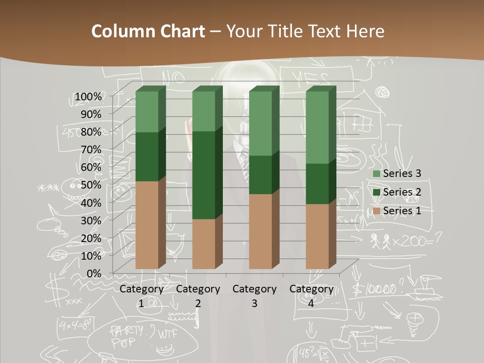 Leader Businessman  PowerPoint Template