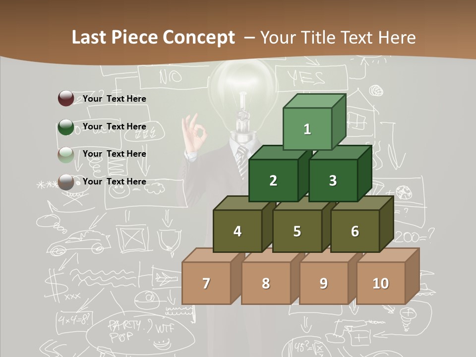 Leader Businessman  PowerPoint Template