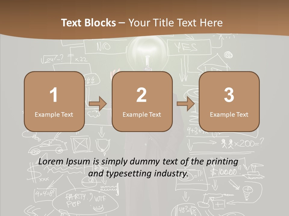 Leader Businessman  PowerPoint Template
