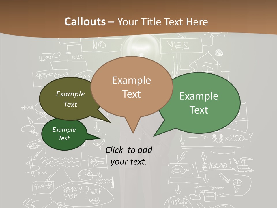 Leader Businessman  PowerPoint Template