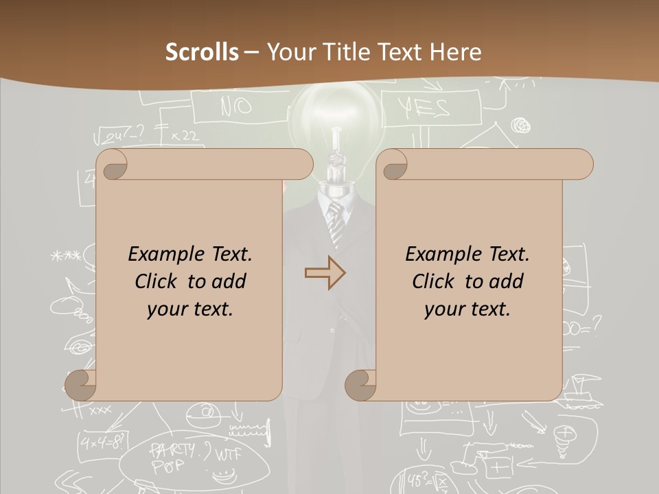 Leader Businessman  PowerPoint Template