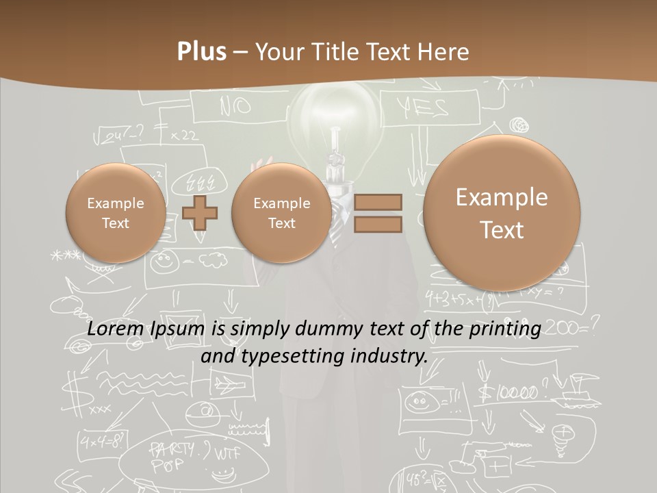 Leader Businessman  PowerPoint Template