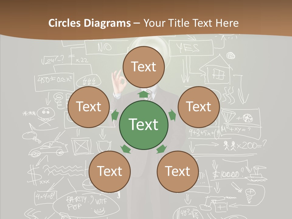 Leader Businessman  PowerPoint Template