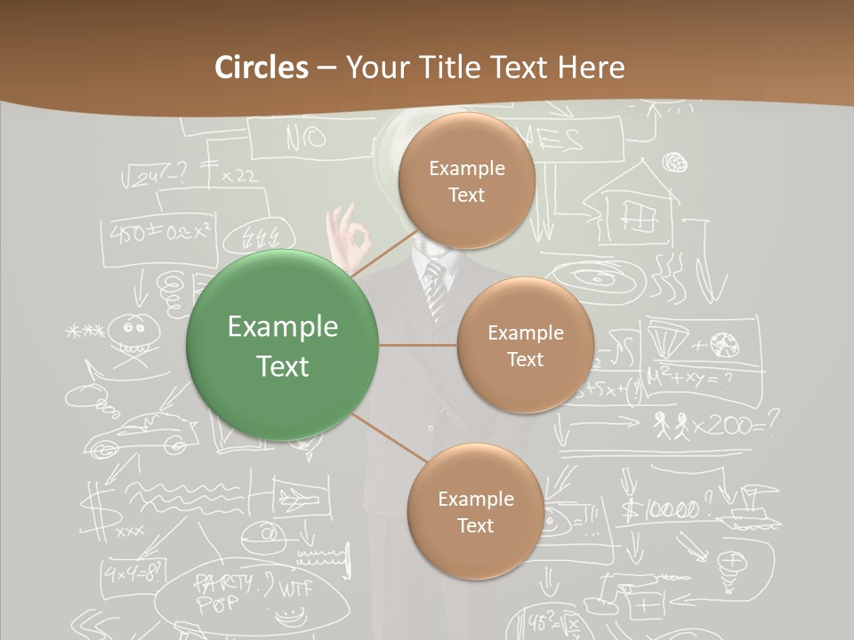 Leader Businessman  PowerPoint Template